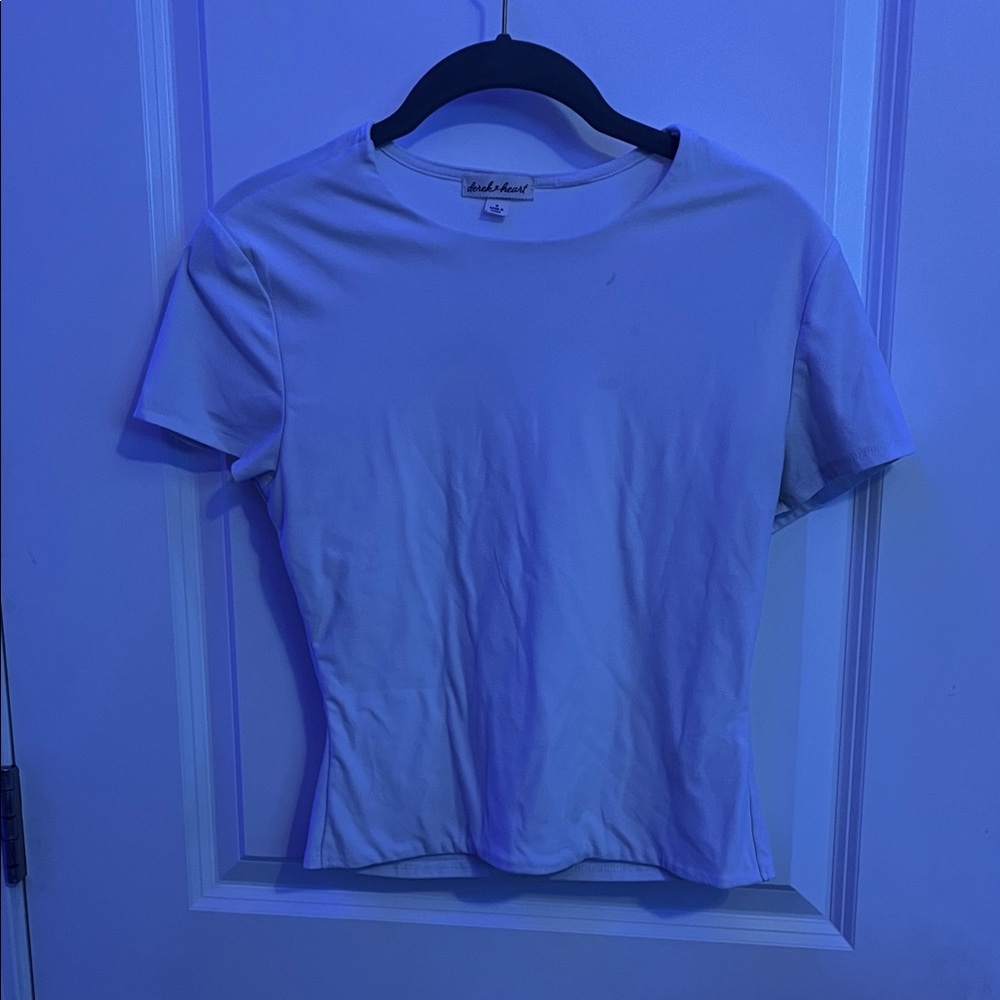 Women’s Crew Neck Short Sleeve Tee in White